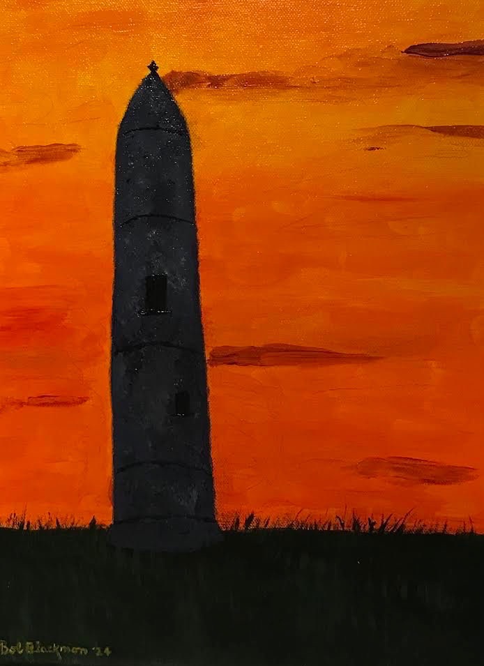 Round Tower Sunset, Ireland